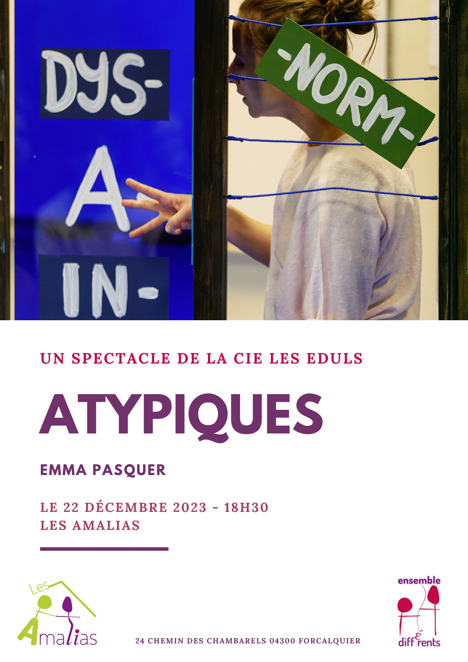 Atypiques - spectacle Emma Pasqur les Amalias